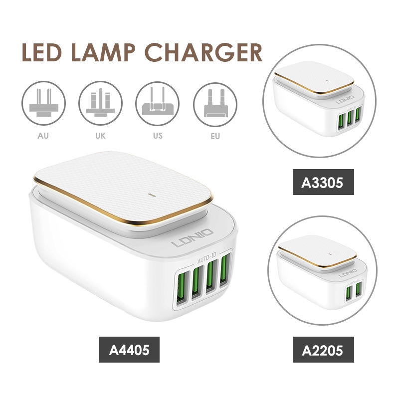 LDNIO fourport USB5V4.4A American standard British standard European