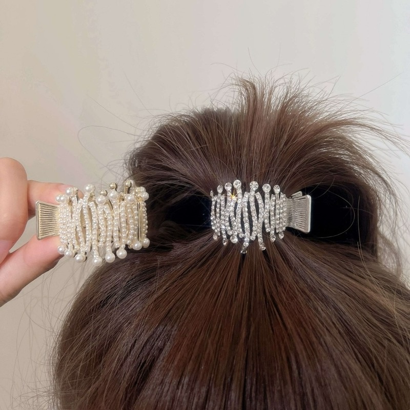Elegant Fashion Flower Pearl Hairpin Bun Maker Twist Headband Lazy Hair  Accessories Women Hairstyle Hair Stick Banquet For Party Scrunchie  AliExpress | Set Of Pieces Of Elegant Pearl Magic French Twisting Hairpin