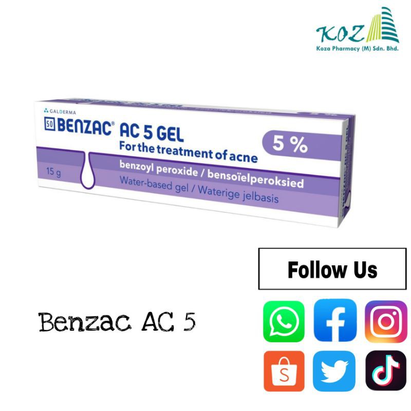 Galderma Benzac Ac 5 15g Shopee Singapore