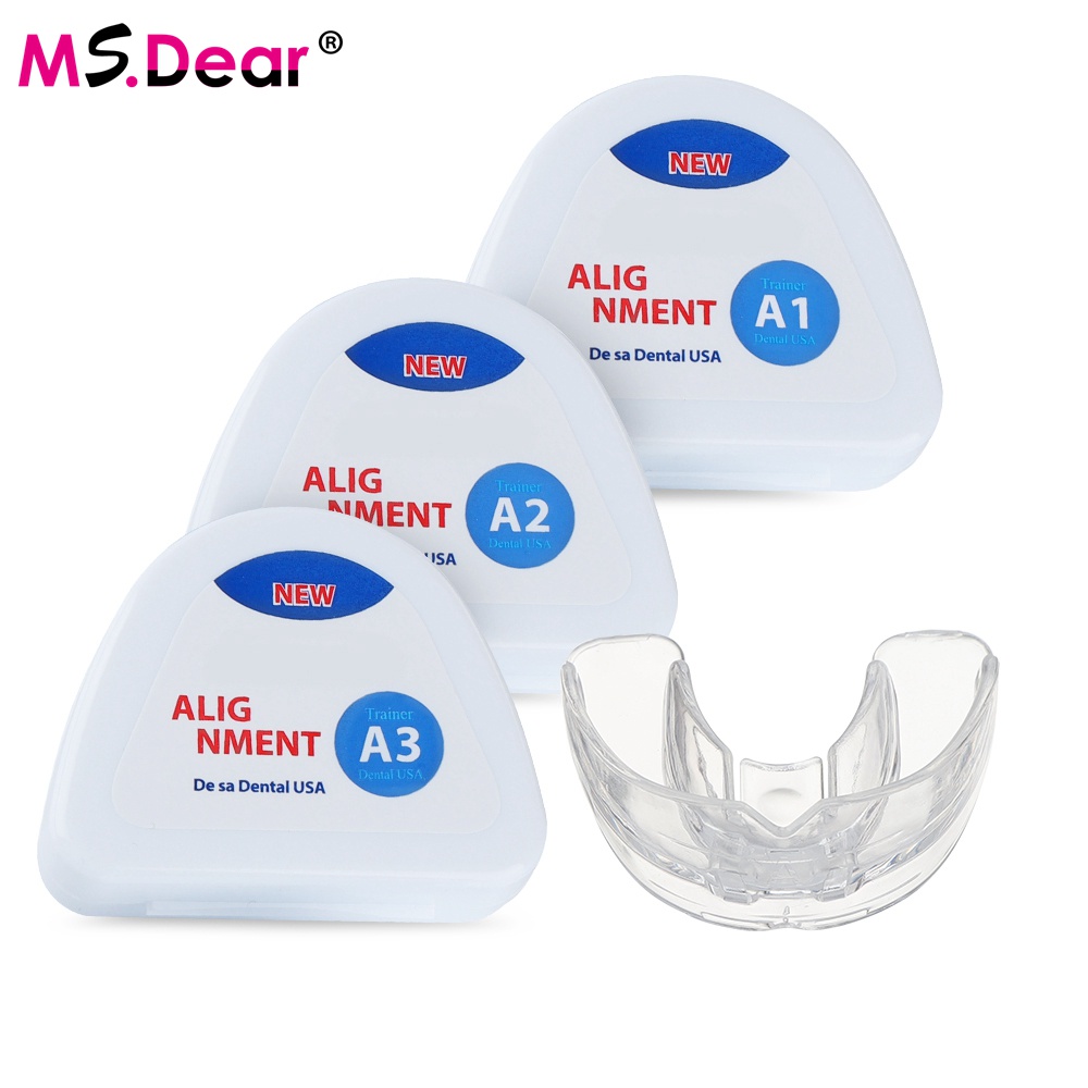 Dental Orthodontic Braces Set 3 Stages Silicone Alignment Trainer Teeth Retainer Bruxism Mouth
