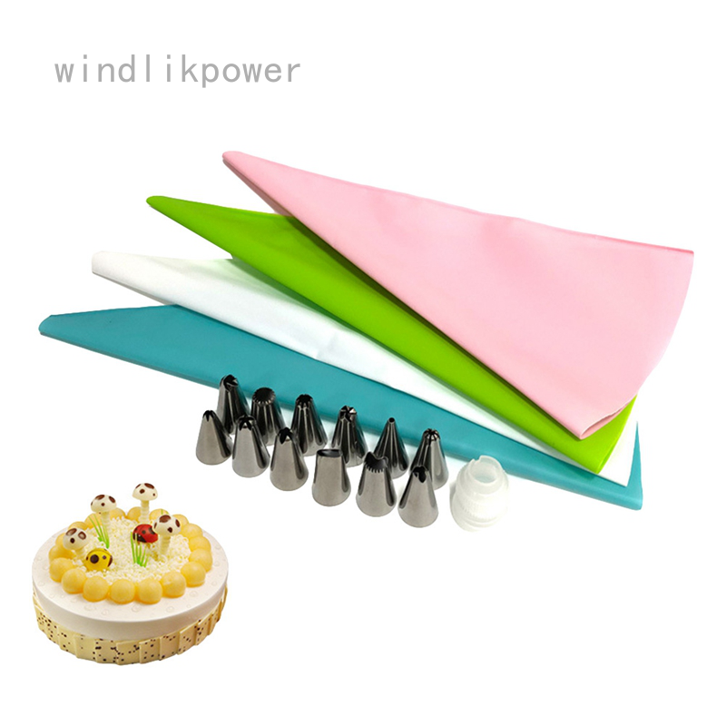 Windlikpower Cake Decorating Supplies Kit With Reusable Plastic Coupler Baking Supplies Frosting Tools Set Shopee Singapore