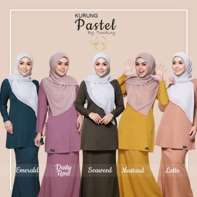  Part 3 Baju  Kurung  A Cut Kurung  Riau  Baju  Raya Pastel 