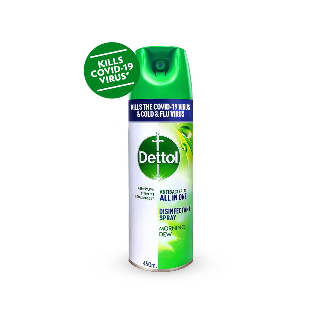 Dettol Disinfectant Spray Morning Dew 450ml Shopee Singapore