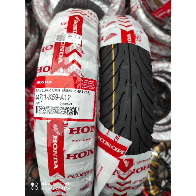 ban tubles honda matic asli federal AHM depan 80/90.14 free pentil 100% original for HONDA ALL BEAT.