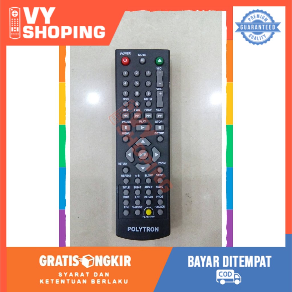 Polytron Dvd Remote Remot | Shopee Singapore