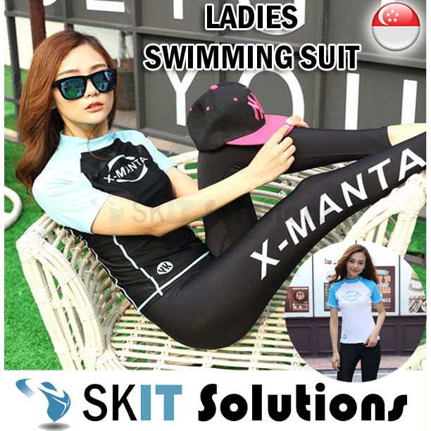 short sleeve swimming costume