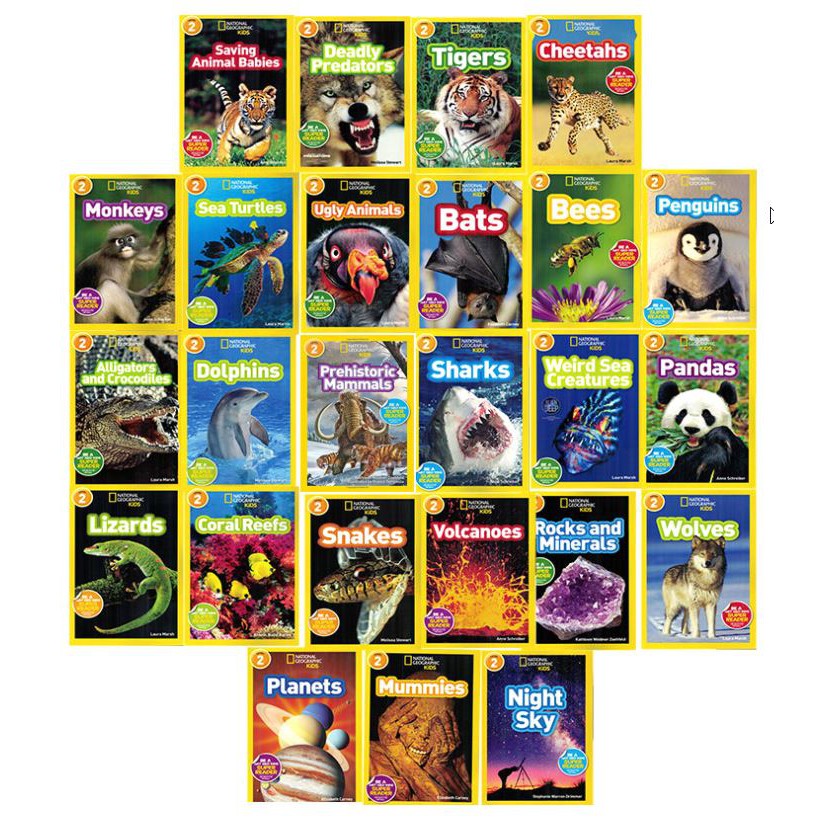 National Geographic Kids Readers Level 1 Level 2 25 Books Each Shopee Singapore