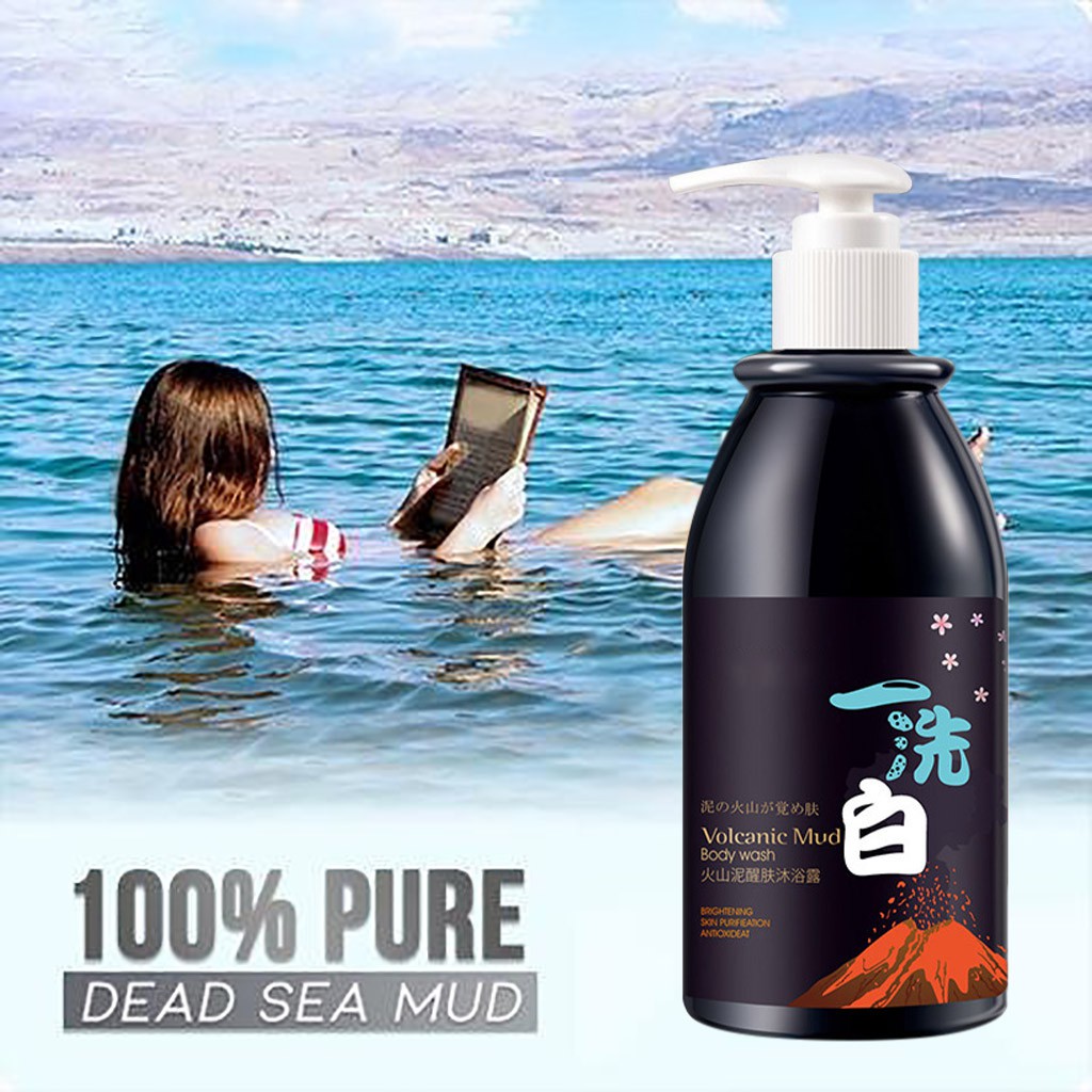 volcanic mud charcoal body wash