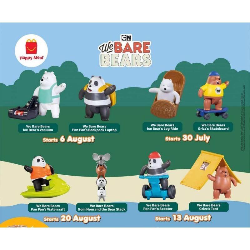 Shop Malaysia Ready Stock Mcdonald S Happy Meal Toys We Bare Bears 2020 Shopee Singapore