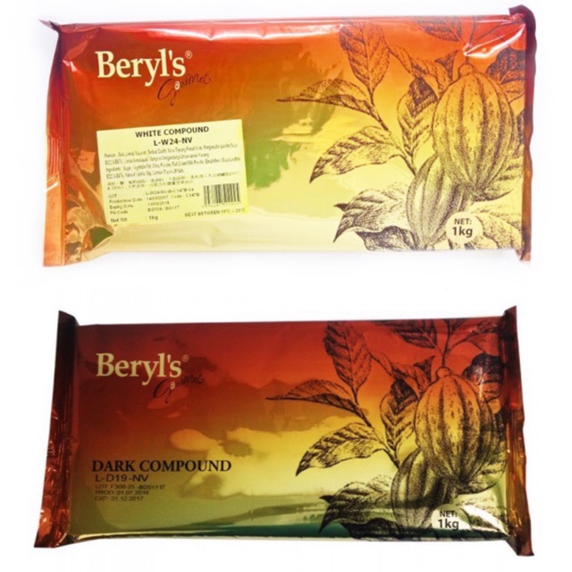 Original Beryl S Dark White Strawberry Compound Chocolate 200g 1kg Shopee Singapore