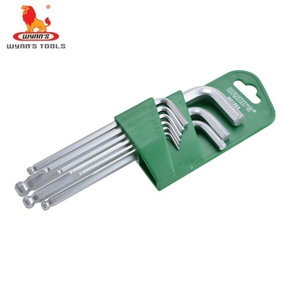 WYNNS 9pc Ball-Point Allen Key Wrench 9pc Long Set | Shopee Singapore