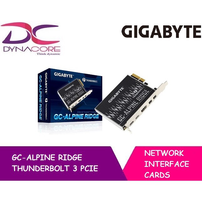 Gigabyte Gc Alpine Ridge Thunderbolt 3 Pcie Card Shopee Singapore