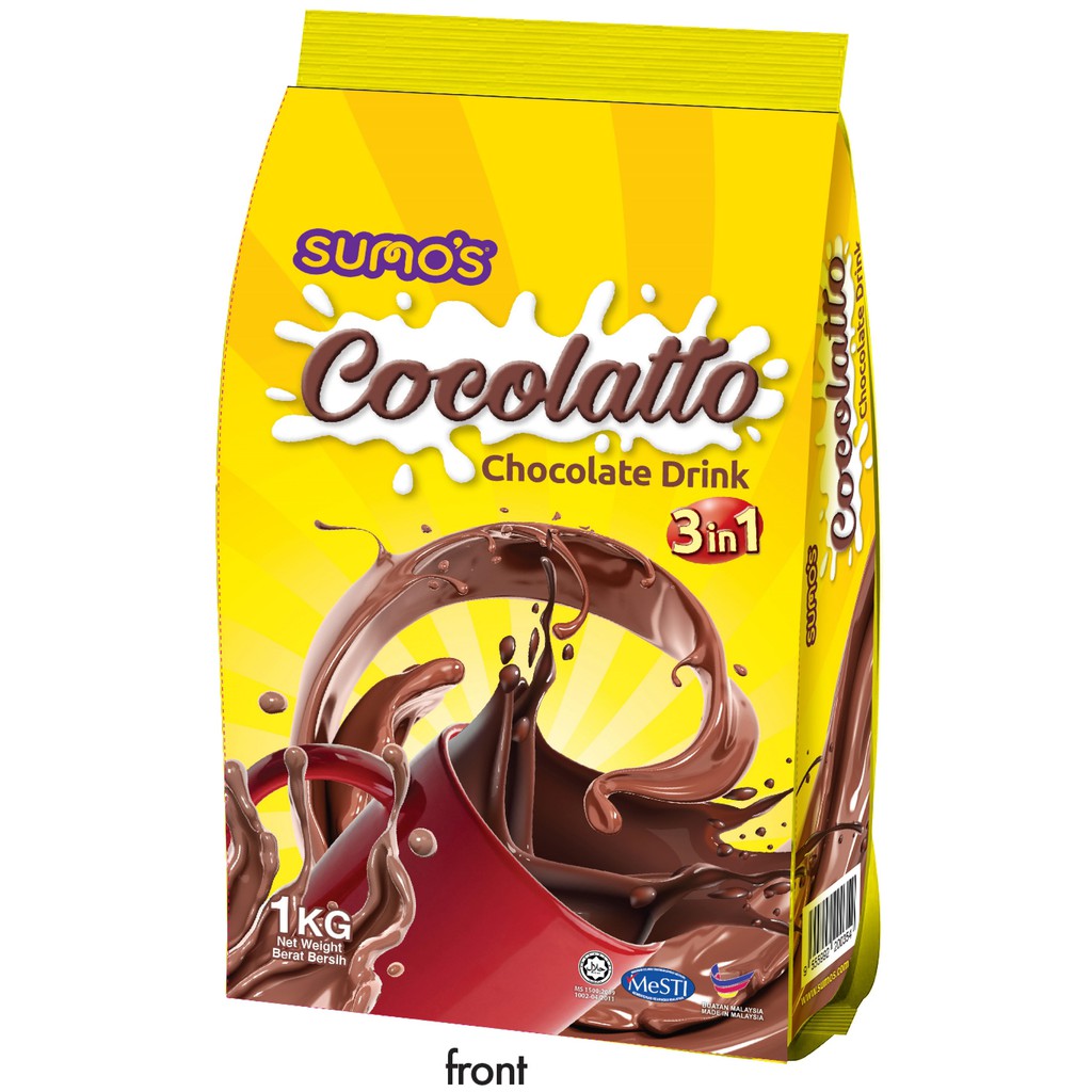 Shop Malaysia Cocolatto Yummy 3in1 Chocolate Drink Product Of Malaysia Shopee Singapore