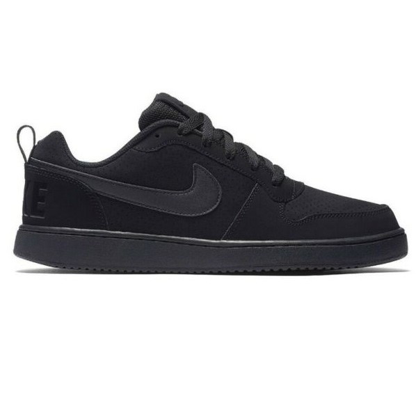 nike court borough low black mens