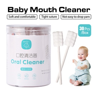 30pcs 0-1year Baby Toothbrush baby Oral cleaner baby oral wipes baby tongue cleaner Pembersihan mulut bayi 婴儿口腔清洁器嬰兒牙刷 #1