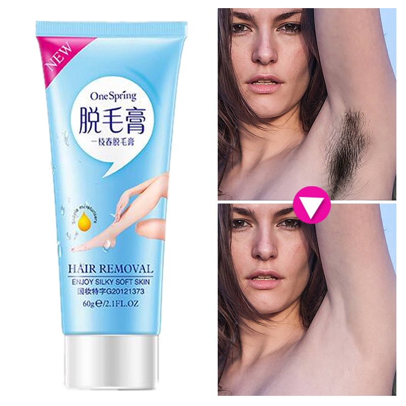 60g Unisex Natural Painless Smooth Permanent Hair Removal Cream Effective Body  Hair Remover Depilatory Cream Tslm1 | Shopee Singapore