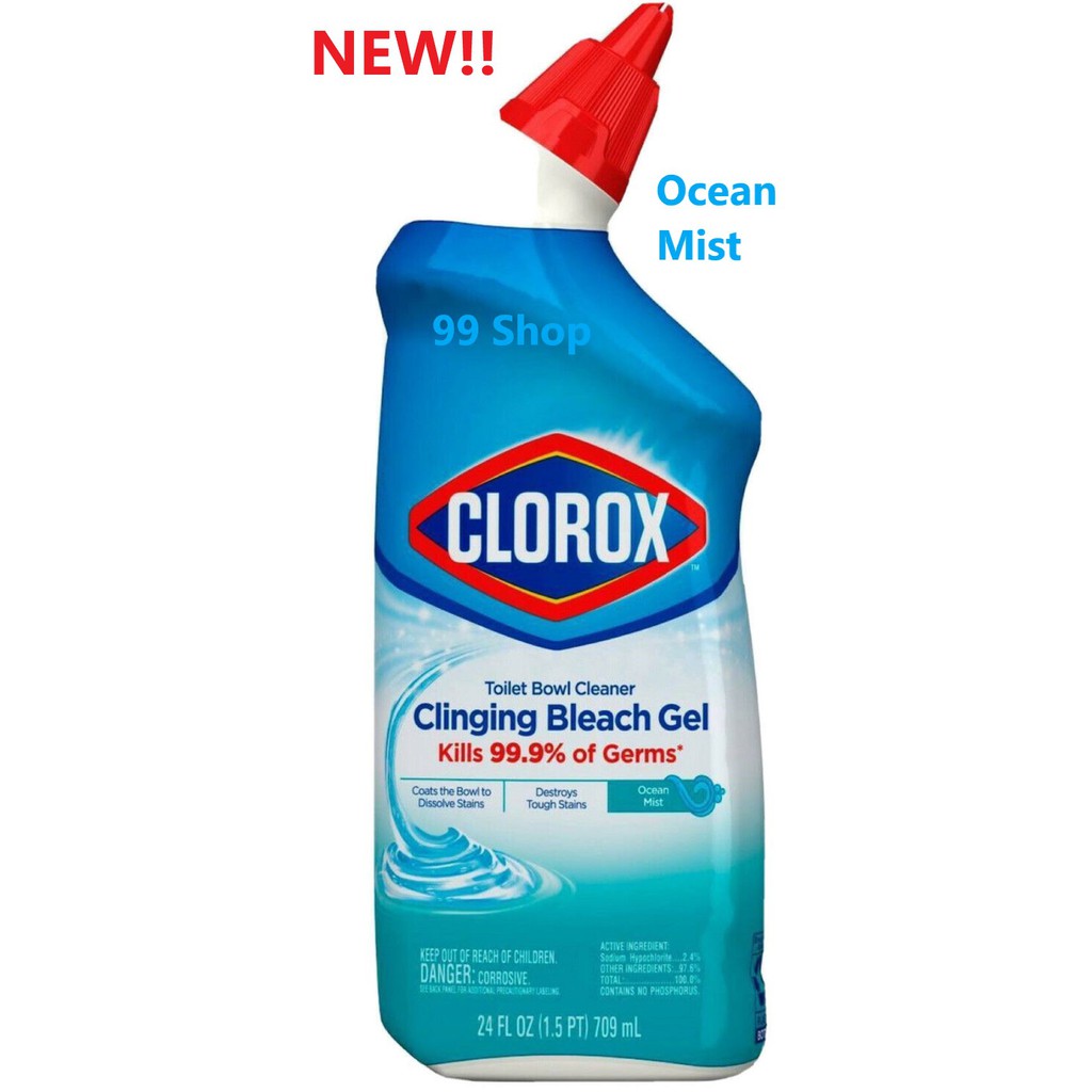 Clorox Toilet Bowl Cleaner and Disinfectant with Bleach/Scentiva/Ocean Mist/Cool Wave/Lavender