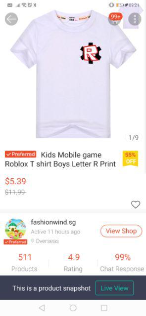 Kids Mobile Game Roblox T Shirt Boys Letter R Print T Shirt Youth - kids mobile game roblox t shirt boys letter r print t shirt youth