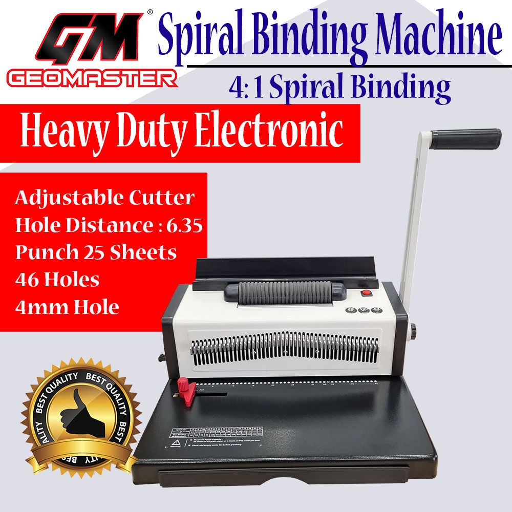 Geomaster Heavy Duty Electronic 41 Spiral Binding , Coil Binding