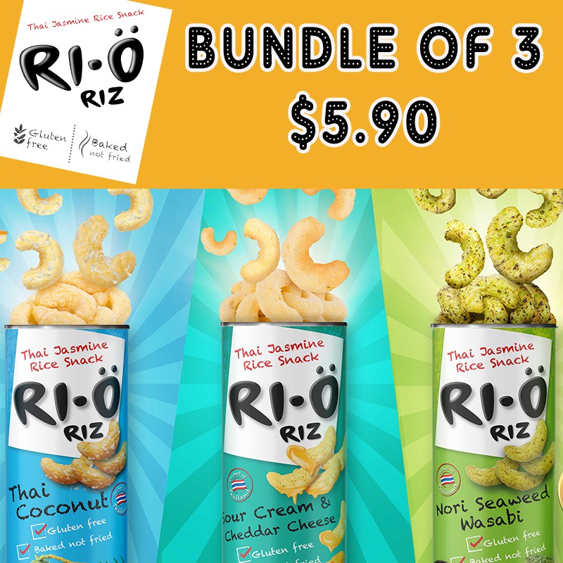 Ri O Riz Thai Jasmine Rice Snacks Special Bundle Of 3 Save Over 38 Shopee Singapore