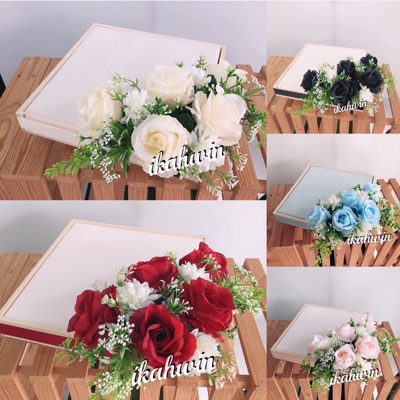 181- WOODEN TRAY/DULANG HANTARAN RUSTIC/PALLET HANTARAN/HANTARAN SET ...