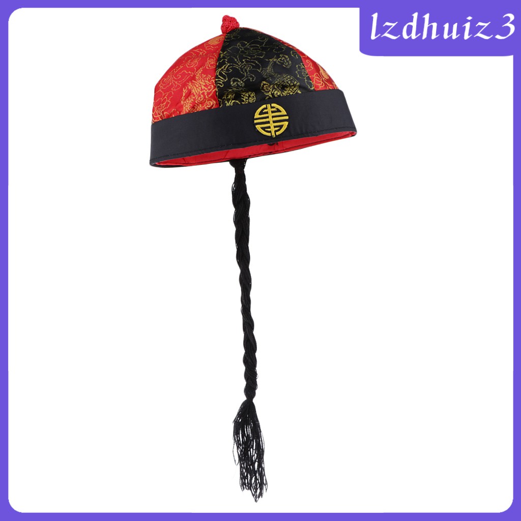 Gemgem Loey  Chinese Oriental Cap With Dunes In Pigtail For Adults