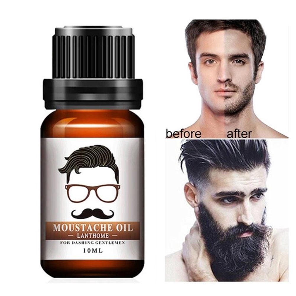 Natural Men Beard Hair Growth Essential Oil Moustache Care
