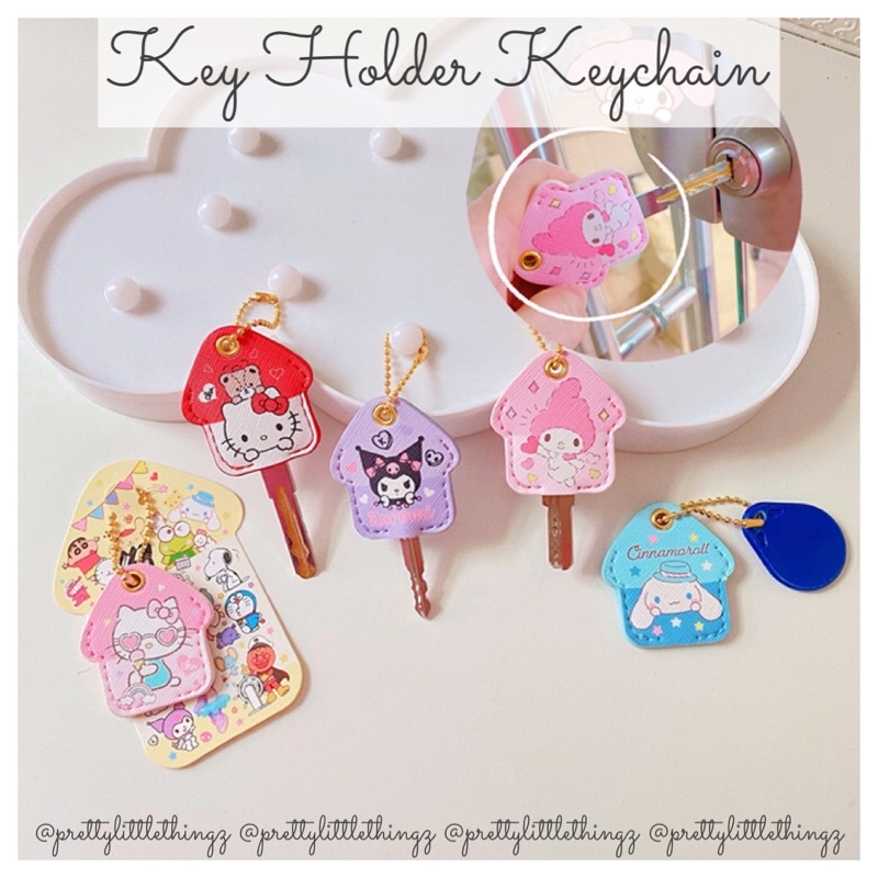 * SG READY STOCK * Key Holder Keychain (Hello Kitty, Kuromi, Cinnamoroll, Badtz Maru, Pochacco