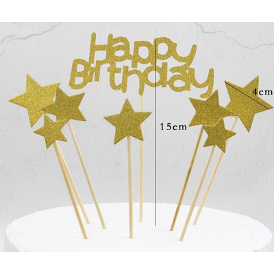 Princess Cake|Snow White Cake Topper with Castle & Stars|Cake Decoration