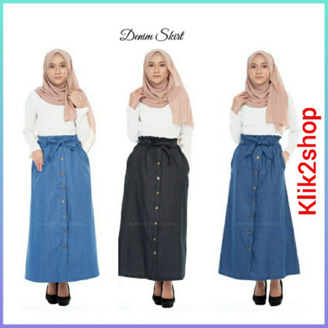 skirt jeans muslimah