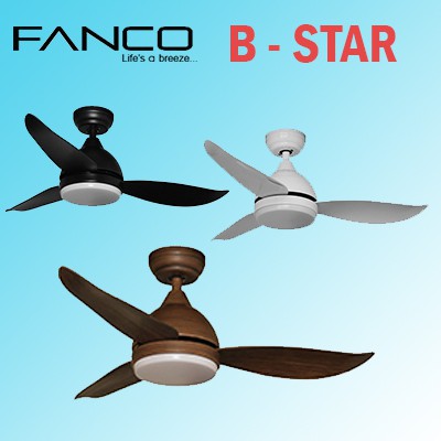 Fanco B Star Ceiling Fan With 3 Tone Led Light Remote Dc Motor Ee Singapore - Fanco Ceiling Fan With Light Singapore