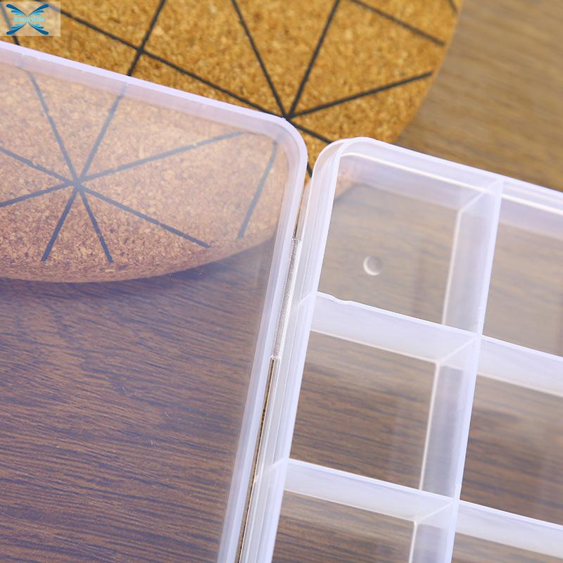 Details about   10/15/24Grids PP Clear Storage Box Case Jewelry Bead Screw Organizer Holder 1/3x 
