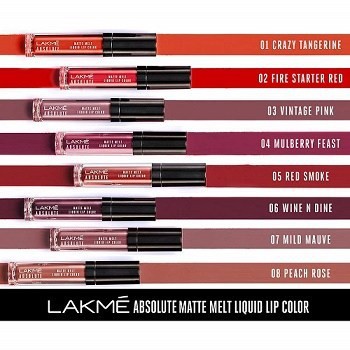 lakme lipstick liquid matte