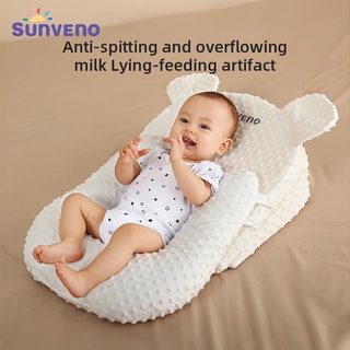 SUNVENO Portable Baby Anti-spill Milk Pillow, Newborn Baby Feeding Mattresses