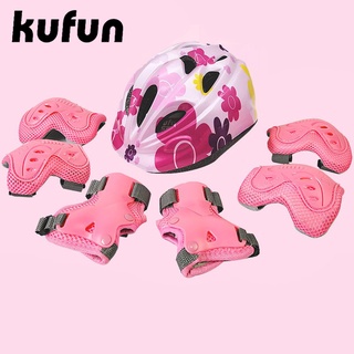 Details about   Child Kid Pink Protective Helmet Knee Elbow Wrist Pad for Scooter Roller Blade 