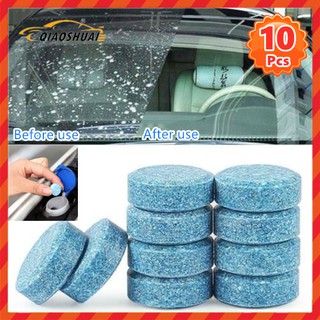 Glass water car wiper water effervescent tablet concentrated solid cleaner