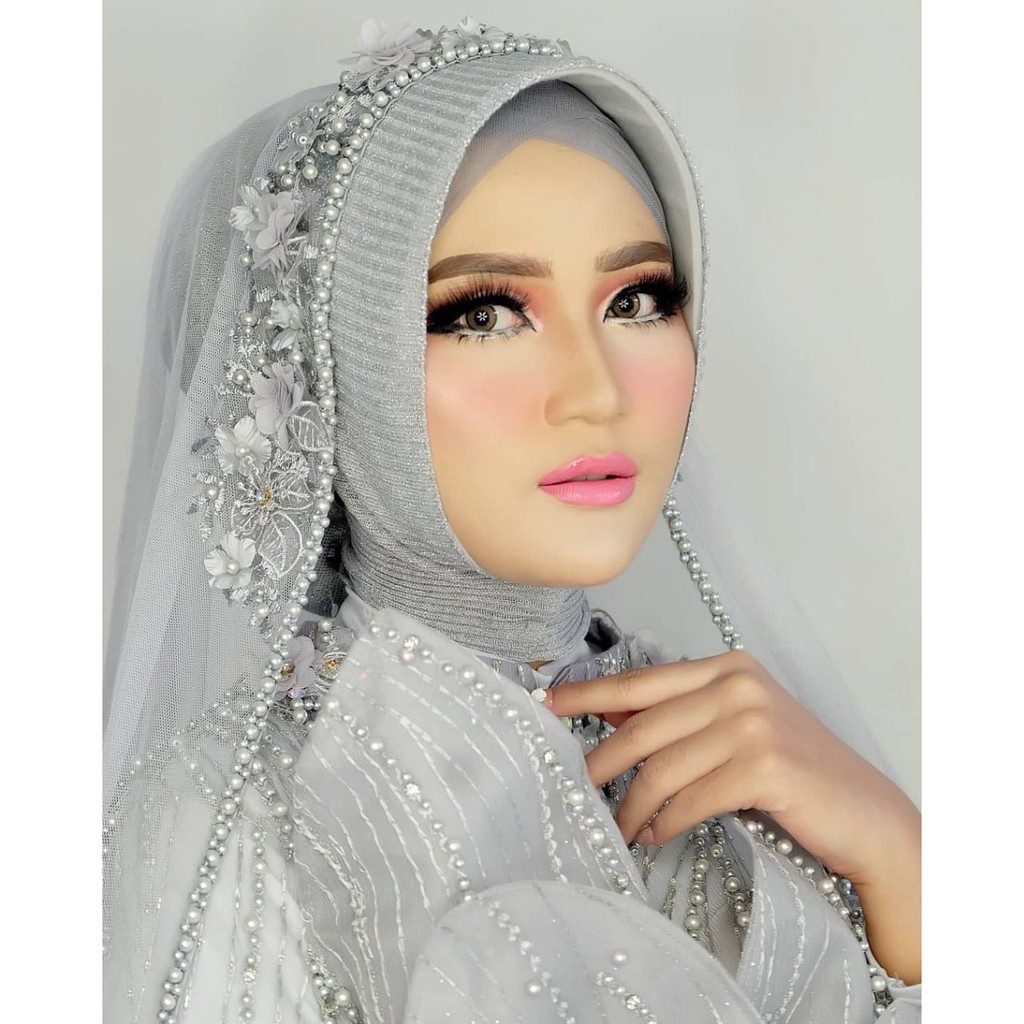 bridal hijab veil