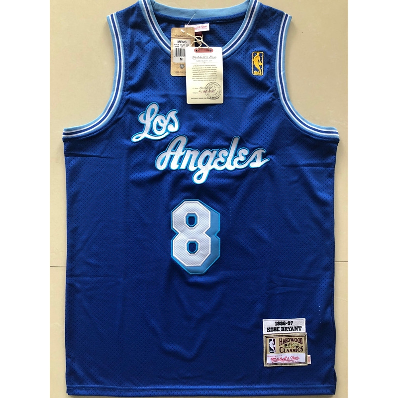 mitchell and ness blue kobe jersey