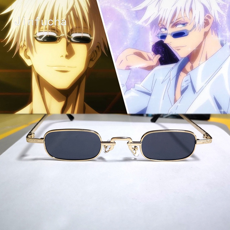 Gojo Satoru Cosplay Glasses Eyewear Jujutsu Kaisen Black Glasses Costume Accessories Anime Props