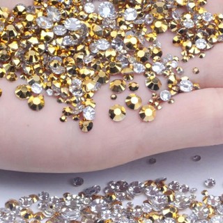 1000 Flat Back Rhinestones Shiny Gems Diamante Crystals 2mm 3mm 4mm 5mm 