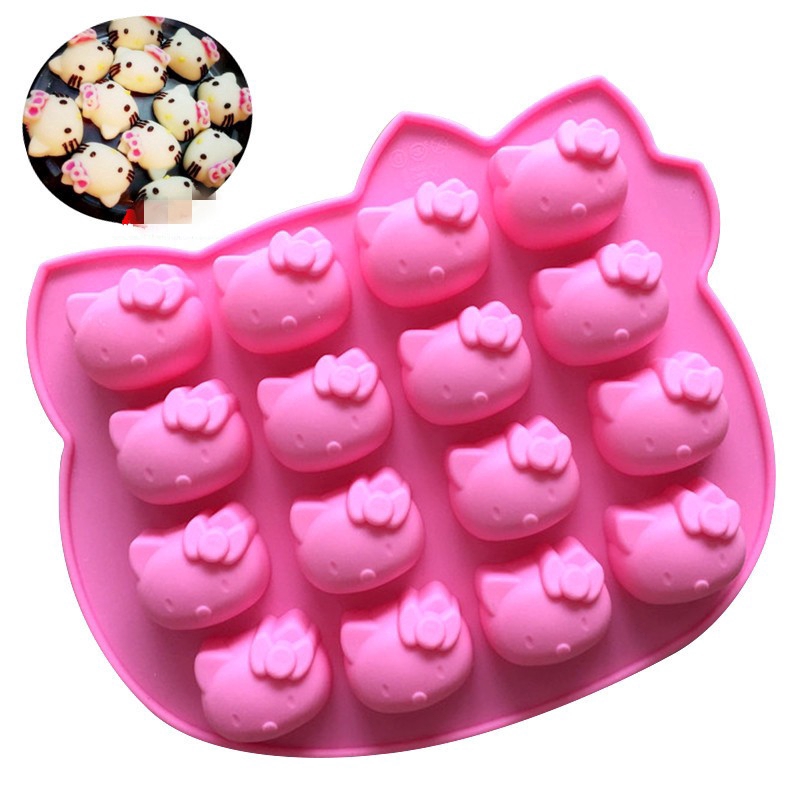 16 Hello Kitty Silicone Mold Fondant Chocolate Ice Cake Birthday Party Crayon Shopee Singapore