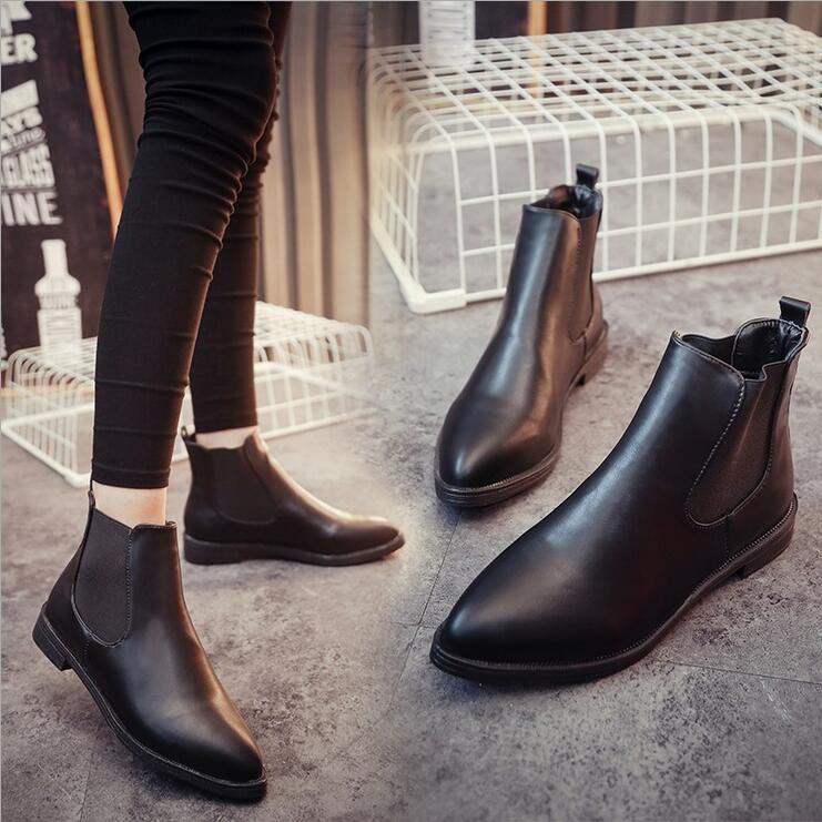 womens round toe chelsea boots