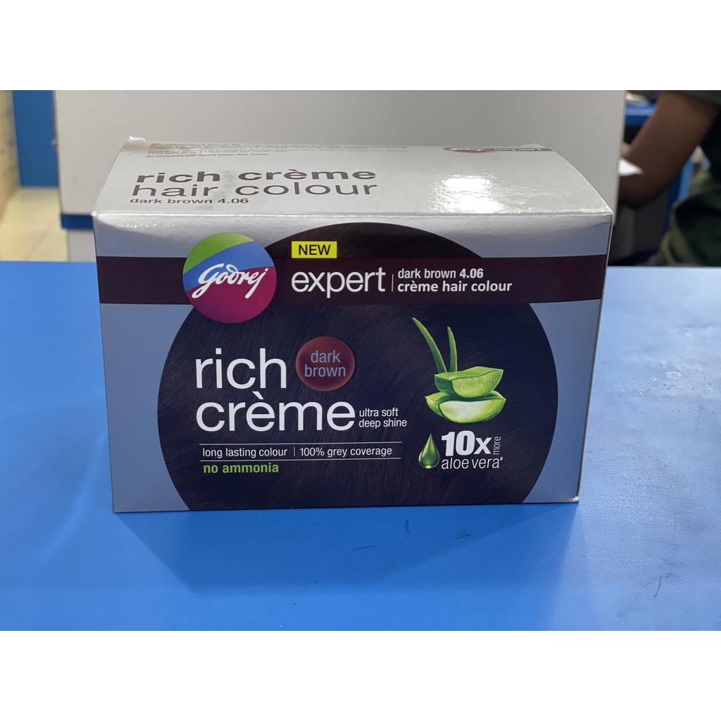 Hair Colour Expert Rich Creme Godrej (Dark Brown) 1BOX (8 pcs) | Shopee  Singapore