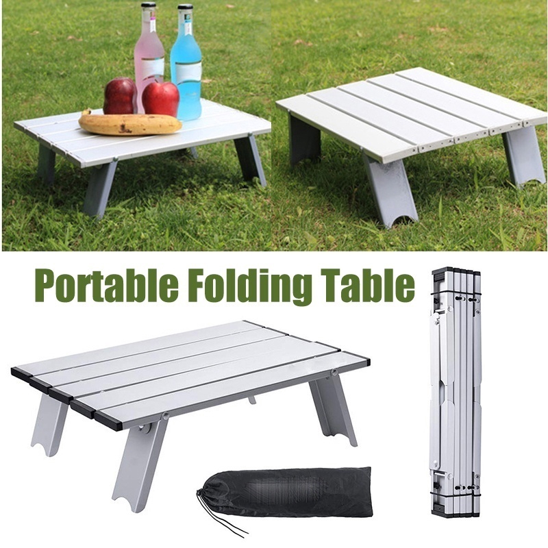 Mini Metal Portable Camping Table Lightweight Foldable Compact Small   675a495fa6a1fd4c2fca423f1b88f85b