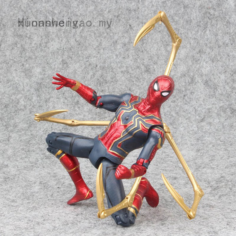 Marvel Spiderman Avengers Infinity War Iron Spider Man Action Figure Toy New Us Shopee Singapore - shopping animals nature roblox or spider man action