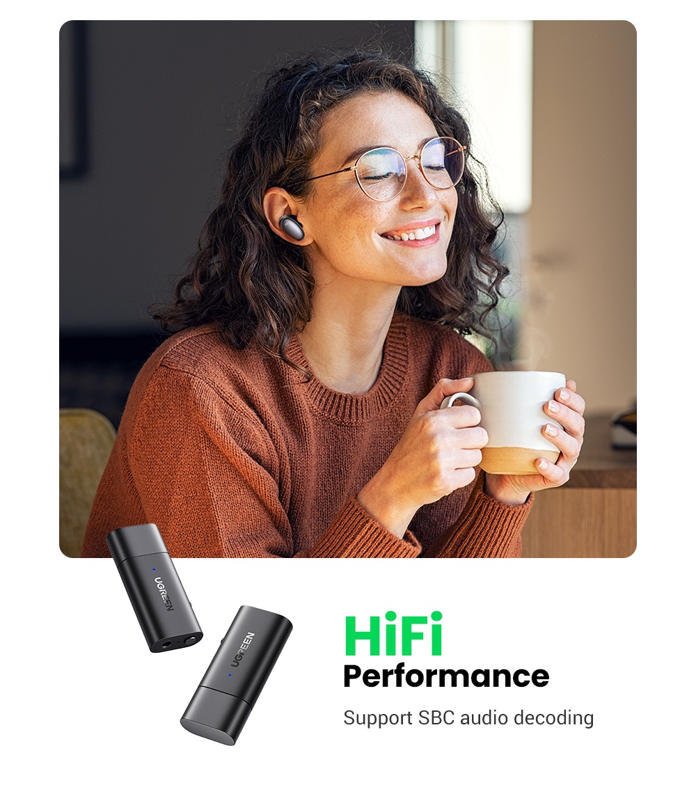 UGREEN Bluetooth Transmitter & Receiver 2 in 1 Bluetooth 5.1 Audio