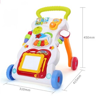 2 In 1 Multifunctional Baby Push Walker Music Walker With ...