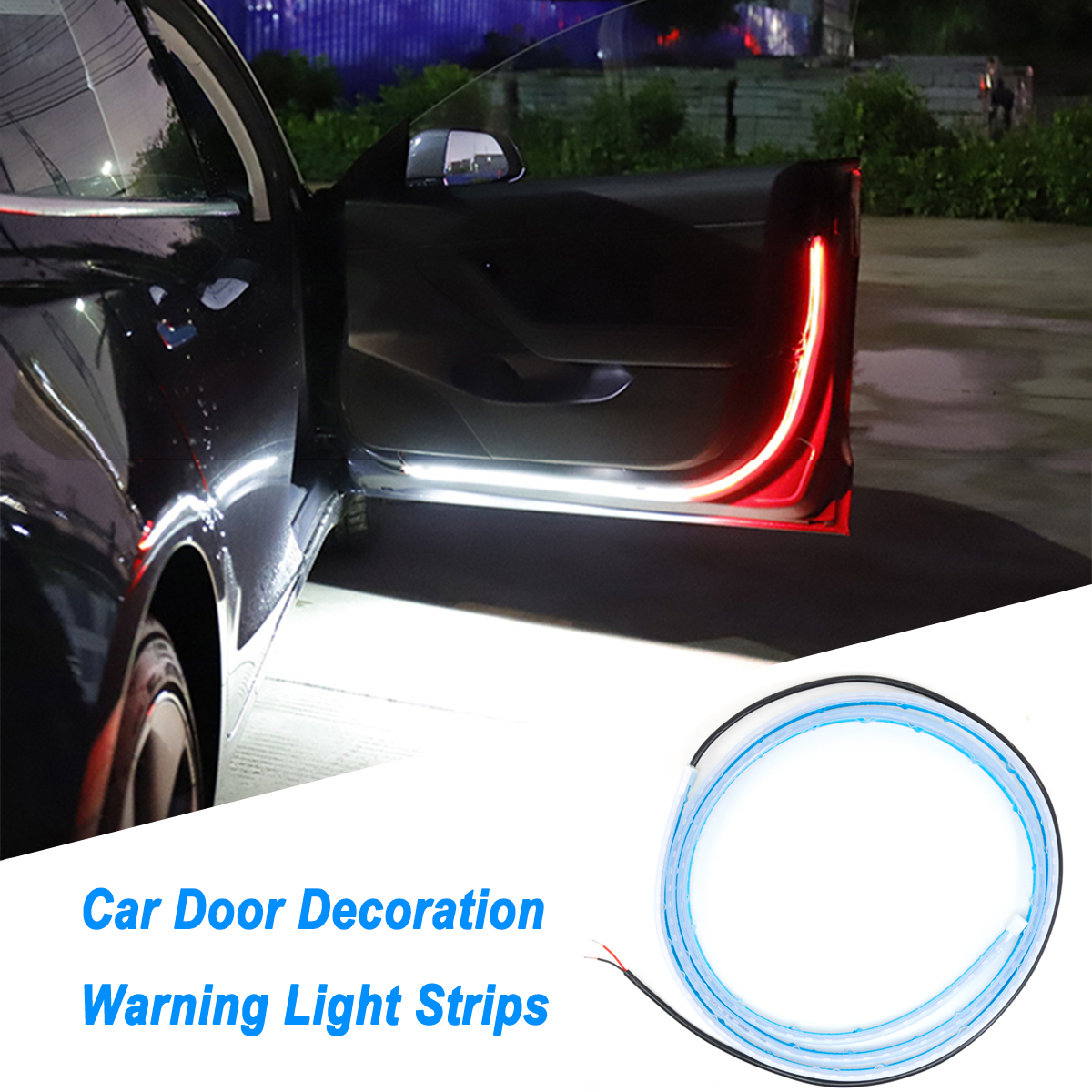 Car Door Decoration Lamp Streamer Strip Car Styling LED Strobe Warning