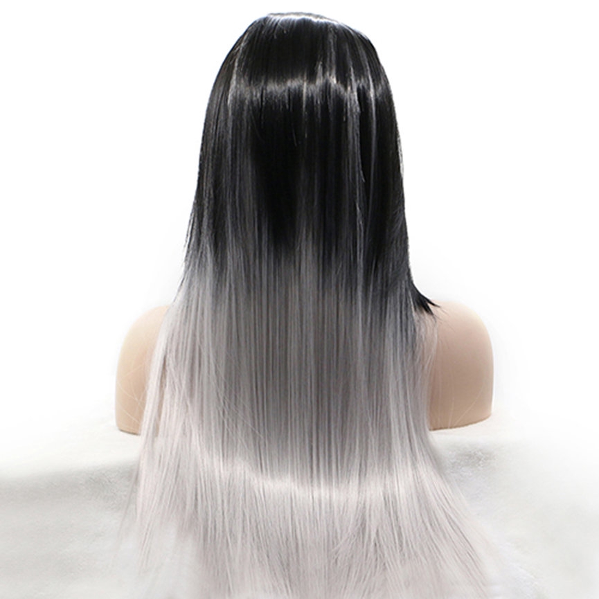 Women Long Straight Hair Style Full Wing Heat Resistant Hair Party