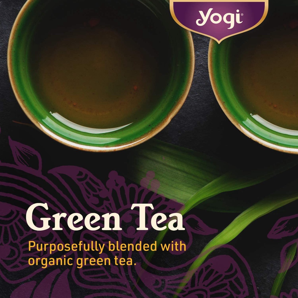 Yogi Tea, Green Tea, Pure Green Decaf, 16 Tea Bags, 1.09 oz (31 g)  Shopee  Singapore